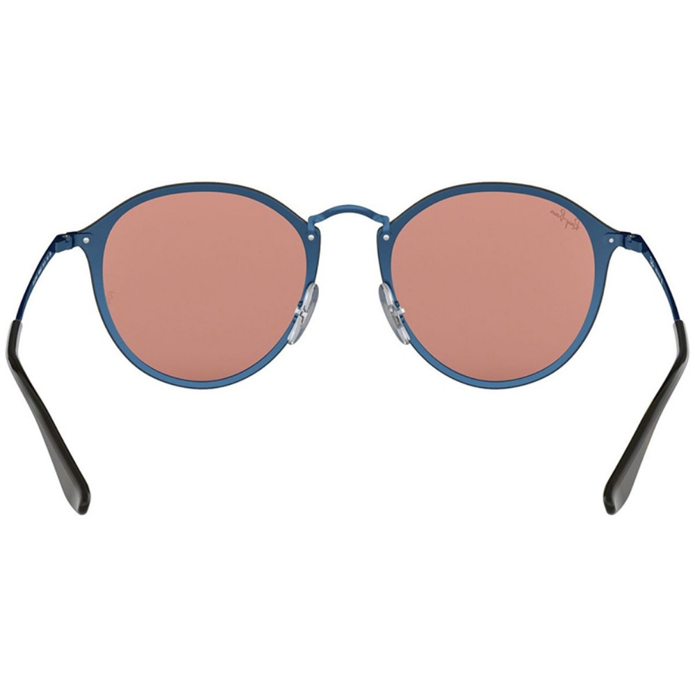 Ray-Ban Sunglasses Blue w/Orange Gold Lens - Picture 3 of 5
